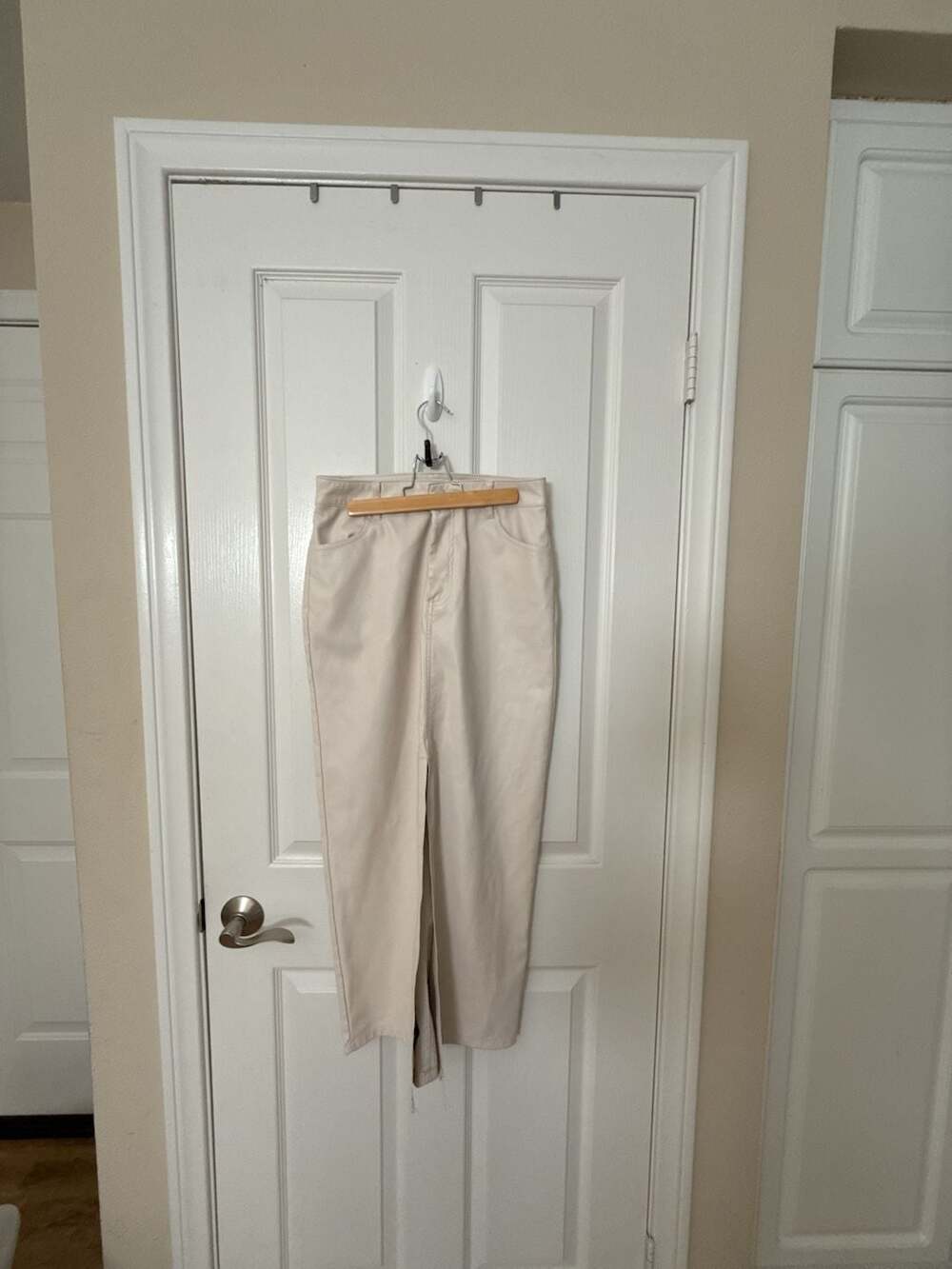 Haute Monde Faux Leather Midi Skirt Size S